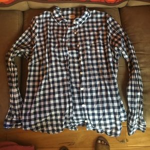 J Crew gingham button up